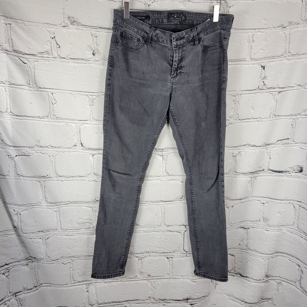 Lucky Brand‎ Womens 10/30 Lolita Skinny Jeans Grey Denim Casual Neutral